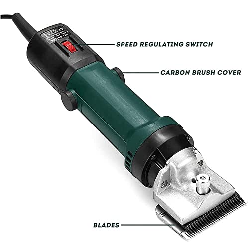 690W Elektrisch Paardenknipper, Professioneel Zwaar Uitgevoerd Schaarknippers voor Paarden, 6 Snelheidsregeling Dierenverzorgingsset voor Paard, Geiten, Runderen, Boerderij Vee - Afbeelding 3