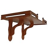 NT furniture Buddha Altar Shelf Stand Wooden Wall Rack Ming (18x32x15 inches, Teak)