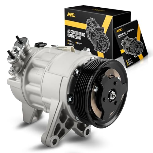 KAC A/C Compressor Compatible with Cadillac SRX 2010-2011, Buick LaCrosse 2010-2011 3.6L, 2010 3.0L, Air Conditioning Compressors Replace for 98565 by KAC - Used condition - US$116.84