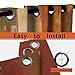 Asuexpect Burnt Orange Curtains 2 Panels Abstract Rust Curtain Room Darkening Grommet Window Drapes Modern Decorative Window Treatments for Bedroom Living Room, 52x84 Inches