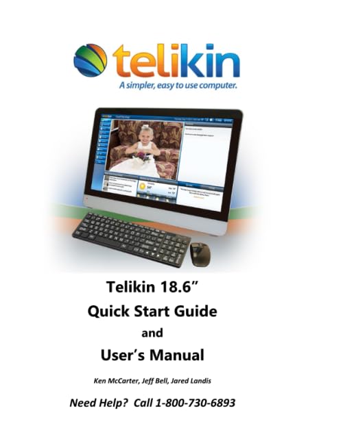 Telikin 18.6" Quick Start Guide and User's Manual: AIOpc w/ Black Wired KB