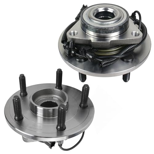 Autoround 515151 Front Wheel Bearing and Hub Assembly Compatible with Ram 1500 2012-2018, Ram 1500 Classic 2019-2022, for Both Driver Passenger Side, 5 Lug w/ABS, Set of 2