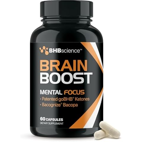 Brain Vitamin for Memory and Focus Support - BHB Science Nootropics Brain Support Supplement with Bacopa Monnieri Extract and Patented goBHB Clinically Studied for Cognitive Enhancement (30 Servings) Cover
