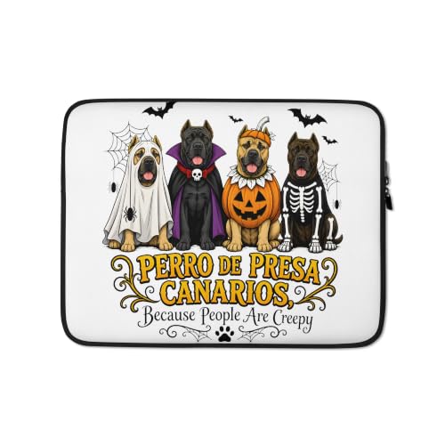 Perro De Presa Canarios Halloween Costume Dogs Graphic Laptop Sleeve