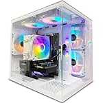 Gaming PC Intel Core I5-12400F(6Cores Up to 4.4G) RTX 3050 6G Nvme SSD 1TB 32GB RAM 650W WiFi 6 Prebuilt Towers Desktop Computer White