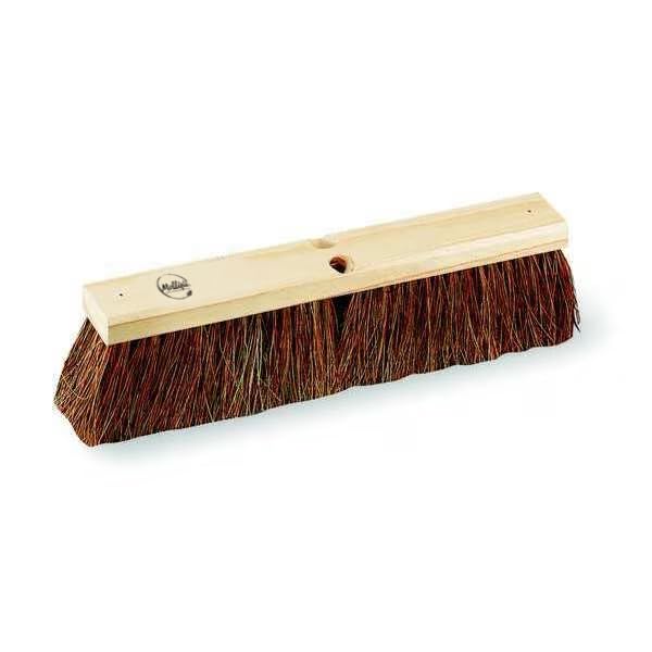 18 in Sweep Face Broom Head, Medium, Natural, Brown
