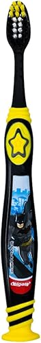Miniatura 3 de Colgate Batman - Cepillo de dientes para niños con ventosa, para niños de 5 años en adelante, extra suave, paquete de 4