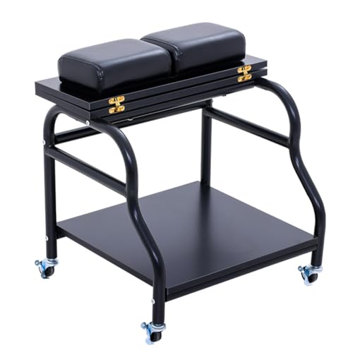 Carrito de pedicure portátil con doble capa y ruedas