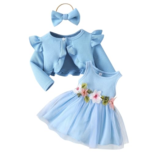 Odizli Baby Kleid M�dchen �rmellos Blume T�llkleid + Langarm Bolero +...