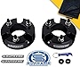Supreme Suspensions - Front Leveling Kit for 2009-2012 Suzuki Equator 2' Front Lift Aircraft Billet Strut Spacers Kit 2WD 4WD (Black) - Microfiber Cleaning Towel Included with Purchase
