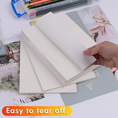 Bloc-notes en papier blanc pour serveur liste de courses et petit carnet