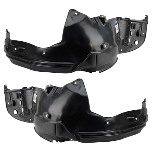 Image of TRQ Front Inner Fender Liner Set Compatible with 2013-2015 Honda Accord HO1248152 HO1249152