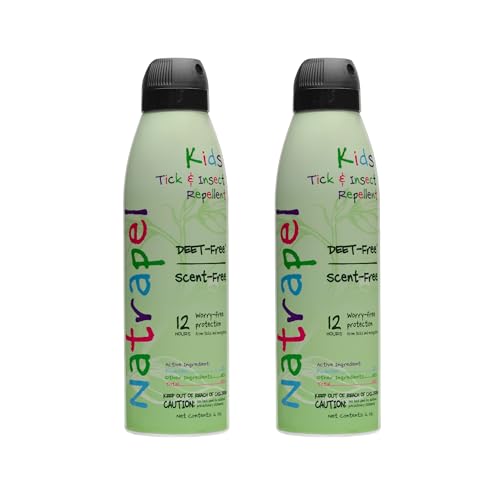 Natrapel Kids Tick & Insect Repellent - Kids Bug Spray with Picaridin - DEET-Free Insect Repellent - 12 Hour Protection - Odorless - 6 oz (2 Pack)