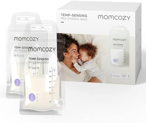 Momcozy 120 Bolsas de Almacenamiento de Leche Materna Con Detecci...