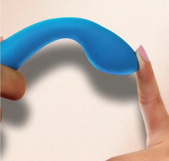 Image of ZYLLION Multimode Personal Massager with LED Display - Blue | Adjustable Vibration Modes | Quiet Operation | Body-Safe Materials