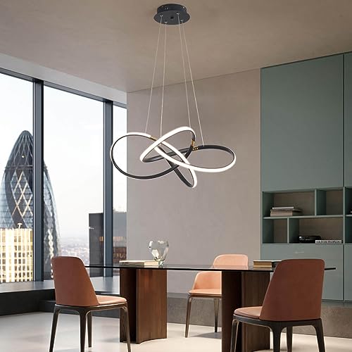Table à manger pendant light 42W lustre moderne LED à télécommande