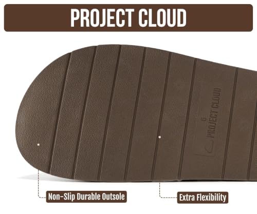 Image of Project Cloud 100% Genuine Leather Womens Clogs - Plush & Soft Insole with Arch Support Non Slip Mules & Clogs for Women Footwear - Water Resistant Women Shoes (Foamy)