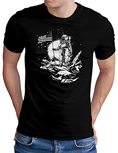 T-Shirt Cape Canaveral Area 51 Coton Noir Grande Taille 5XL OM3