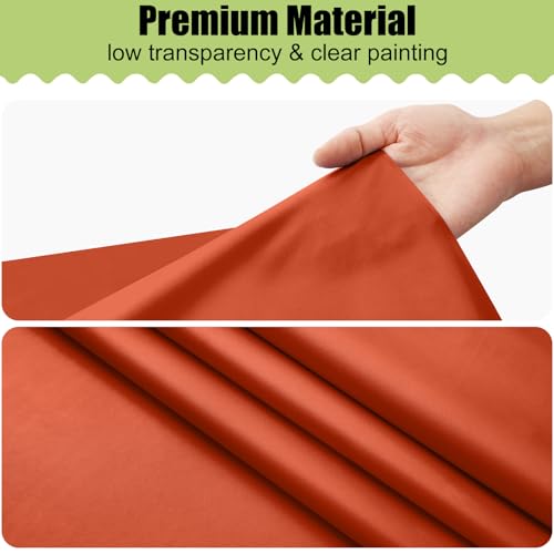 Image of Smiry Disposable Table Cloth 3 Pack, 54 x 108 Inch Waterproof Plastic Tablecloth, Decorative Rectangle Table Covers for Party, Birthday, Picnic, Rust