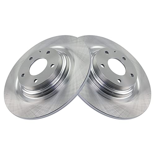 Image of TRQ Rear Ceramic Brake Pad and Rotor Set