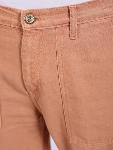 Image of The Indian Garage Co Men Baggy Solid Mid-Rise Stretchable Jeans