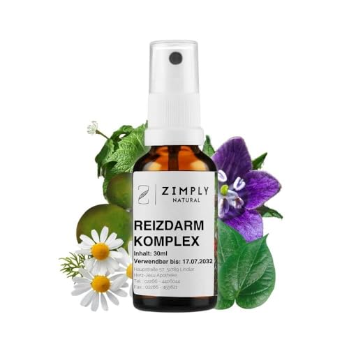 ZIMPLY NATURAL® Reizdarm Komplex Spray, pflanzliches Mittel bei Reizdarm-Symptomen - Natürlich,...