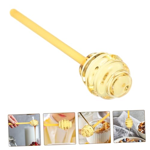 Varilla para remover miel de vidrio amarillo Gadpiparty de diseño creativo 7