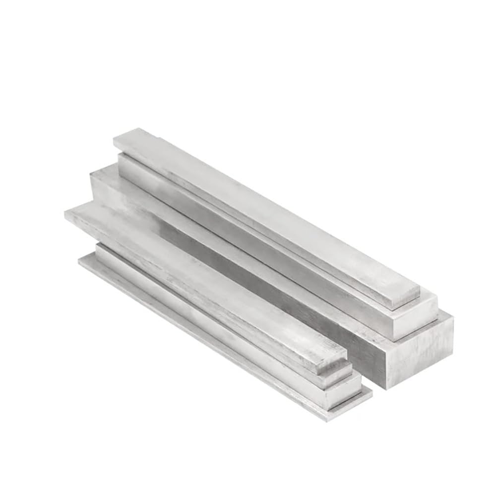 Asta Quadrata in Acciaio Inossidabile 304 da 1 Pezzo, Spessore 5 mm-80 mm, Lunghezza 100 mm 200 mm 300 mm 400 mm 500 mm, ASSE lineare in Acciaio.(Length 200mm 1pc,18x18mm)