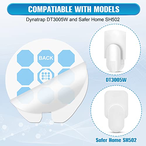 Qualirey 30 Pack Replacement Glue Cards Compatible with Dynatrap DT3005W Dot and Safer Home SH502 Plug in Indoor Fly Trap, Indoor Plug in Mosquito Trap Refills Glue Cards