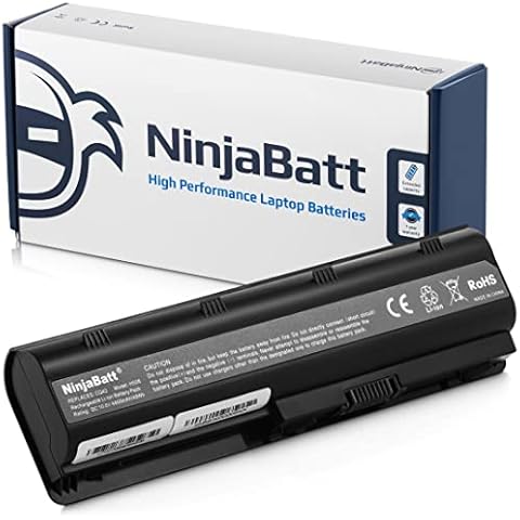 NinjaBatt Battery for HP 593553-001 MU06 593562-001 593554-001 Pavilion G6 G62 HSTNN-LB0W HSTNN-UB0W HSTNN-Q62C HSTNN-E08C HSTNN-DB0W WD548AA HSTNN-LBOW HSTNN-E09C Presario CQ56 CQ57 [10.8v 4400mAh] Cover