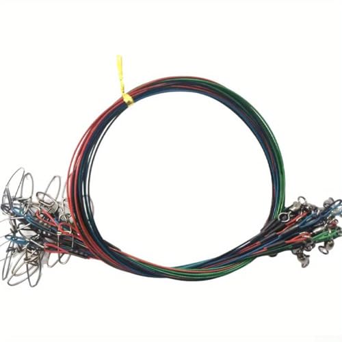 Cable de Pesca de Acero 125lb Nylon Antimordida Paquete 20 miniatura 7
