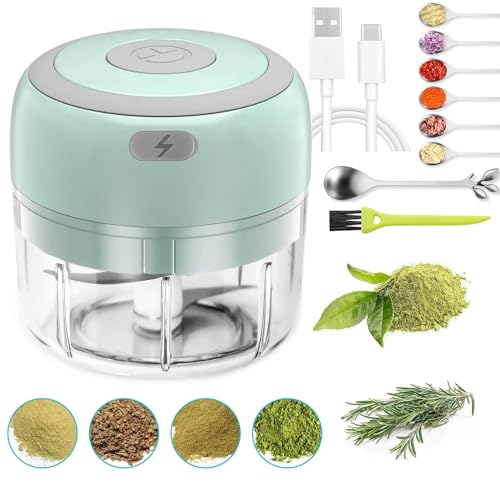Electric Herb Grinder Mini Scoop & Brush - 3.5-Inch 3.4oz