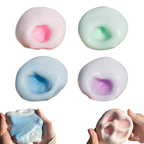 Aevorant Set de 4 Pelotas Anti estrés con Diseño de UVA Juguete