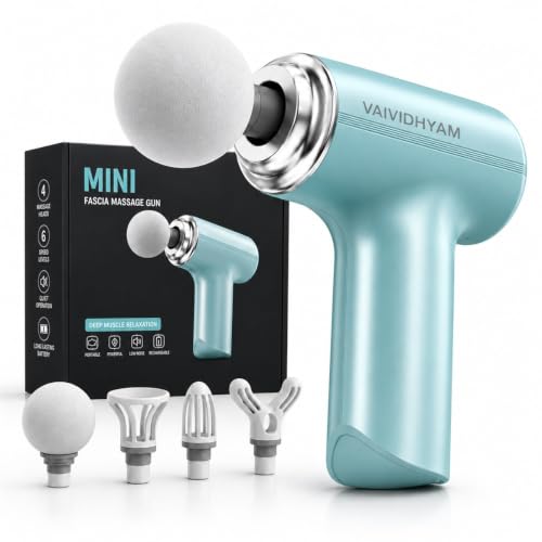 Image of Massager Machine for Pain Relief Mini Gun - Body, Neck, Shoulders, Back, Arms & Feet Massager- 6 Speed Settings -7 Type-C Charging for Muscle Pain Relief Recovery GT32