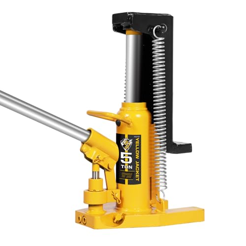 YELLOW JACKET Toe Jack 2.5 Ton Toe/ 5 Ton Top Capacity Hydraulic Machine Jack Lift,Air Hydraulic Claw Jack for Car Repair,Machinery,Industry Equipment