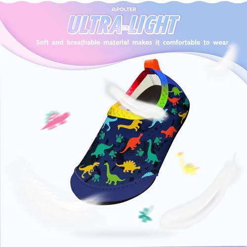 Apolter Baby Boys and Girls Swim Water Shoes Barefoot Aqua Socks Non-Slip for Beach Pool Toddler - Thumbnail 4