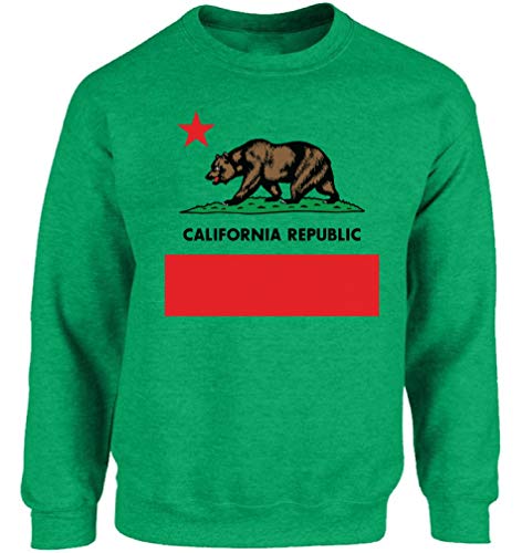 Vizor California Bear Crewneck California Republic Sweatshirt for Men and Women