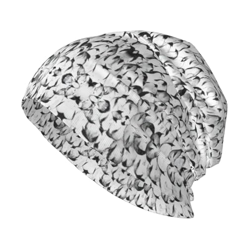 StOlmx Gorro de invierno para hombre y mujer, gorro de punto térmico para esquí, sombreros y gorras con estampado de hojas del día de San Patricio, Elegante patrón de multitud de pingüinos, talla