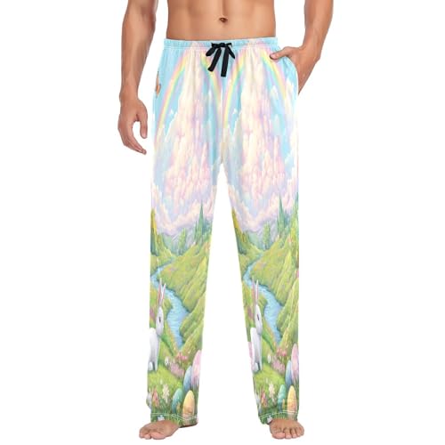 Pantalon de pyjama homme avec cordon de serrage et poches pratiques