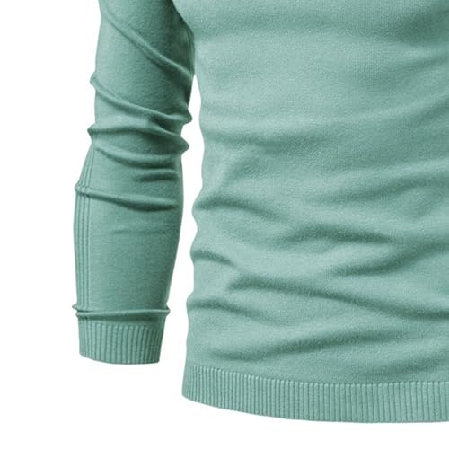 Men's Slim Fit Turtleneck Ribbed Solid Color Knitted Pullover Tops Long Sleeve Casual Knit Sweaters3