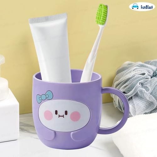 Image of FunBlast Milk Mug for Kids - 350 Ml; Unbreakable Mug for Kids, Milk Mugs for Kids Unbreakable - Milk Drinking Cup for Kids (Purple2)