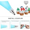 Lot De 5 Poches à Douille Réutilisables En Silicone Alimentaire – Anti-adhésives, Lavables Au Lave-Vaisselle – Idéales Pour Décorer Gâteaux, Cupcakes, Chocolats & Bonbons