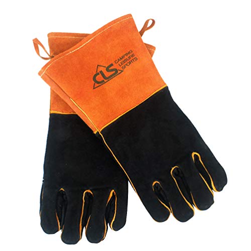 BESPORTBLE 1 par de Guantes para Barbacoa Al Aire Libre Guante de Camping Guantes de Barbacoa Guantes Protectores Guantes Térmicos Guantes Antideslizantes para Navidad Suministros para