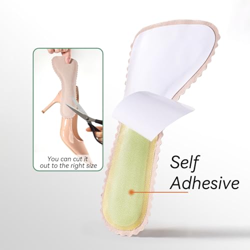 2 pares de almohadillas para tacones altos, plantillas cómodas miniatura 6