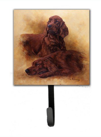 Red Irish Setters Portrait by Michael Herring Leash or Key Holder