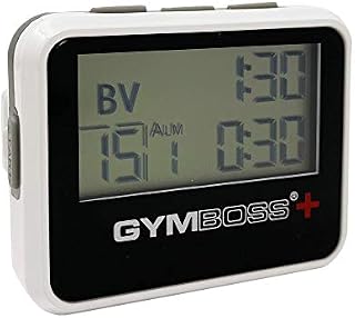Gymboss Plus Interval Timer and Stopwatch - White/Black HARDCOAT