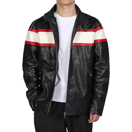 スタニングルアー フェイクレザーライダースブルゾン