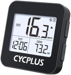CYCPLUS GPS Bike Computer, Wireless Cycling Computer with Automatic Backlight, Bicycle Speedometer Odometer with Waterproof and Large Battery, Provide Professional Data Analysis(New Upgraded)