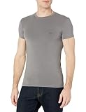 Emporio Armani Men's Soft Modal Eagle Logo Slim Fit T-Shirt, Pewter, Large