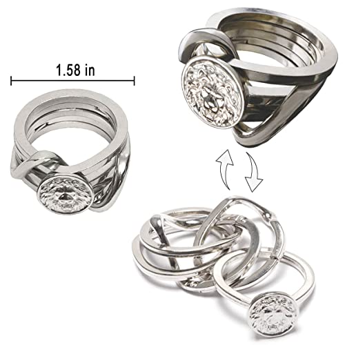 Mhy Brain Teaser Puzzles,3Pcs Cast Metal Puzzle Game Toys,3D Highly Difficult Adult Puzzles, Iq Educational Box For Teens #TOP6